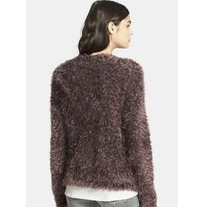 Search For Sanity Eyelash Fuzzy Womens Size XS Open Front Cardigan Alpaca Mohair